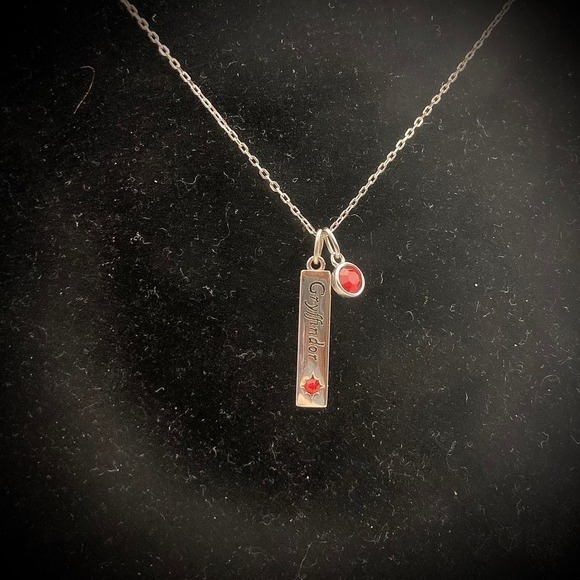 925 Gryffindor Dainty Chain Necklace - Picture 2 of 10